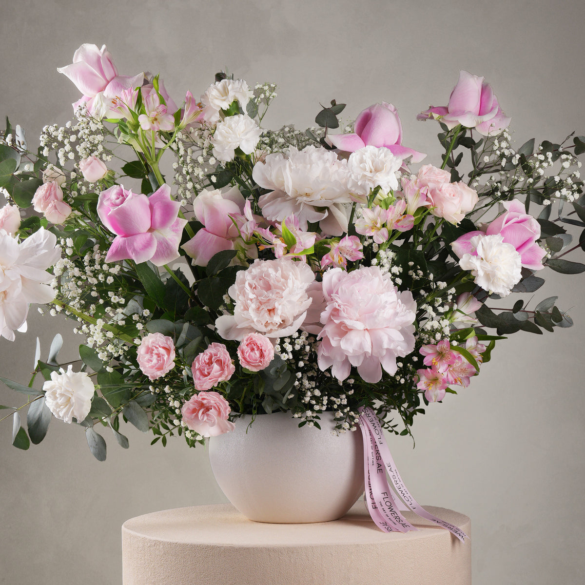 Pastel Peony Vase