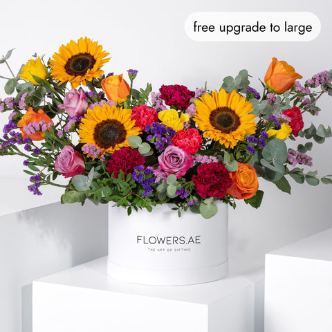 Vivid Sunflower Hatbox