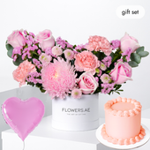 Birthday Petite Pink Delight Hatbox (Cake Gift Set)