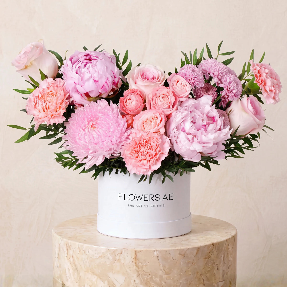 Petite Pink Peony Hatbox