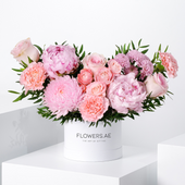 Petite Pink Peony Hatbox