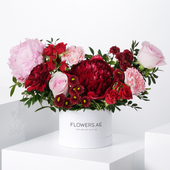 Petite Rouge Peony Hatbox