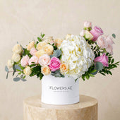 Petite White Florence Hatbox