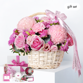 Mother's Day Pink Delight Basket (Gift Set)