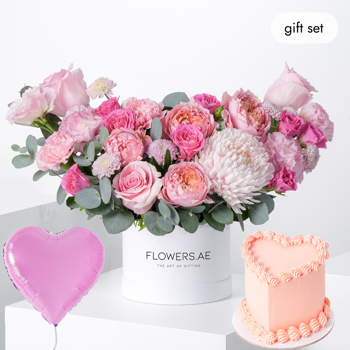 Birthday Petite Pink Delight Hatbox (Cake Gift Set)