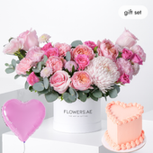 Birthday Petite Pink Delight Hatbox (Cake Gift Set)
