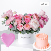 Birthday Petite Pink Delight Hatbox (Cake Gift Set)