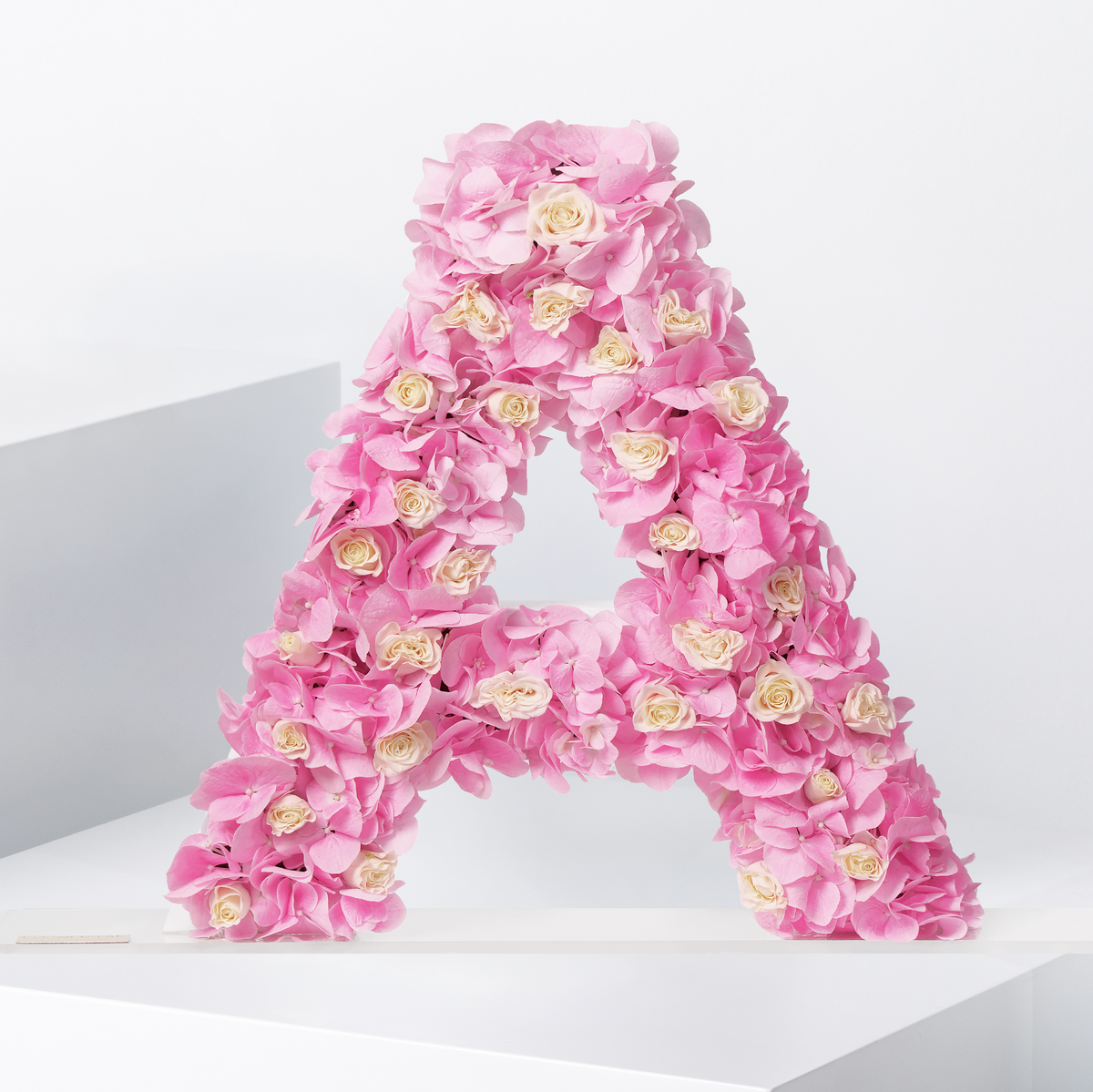 Pink Hydrangea Letter
