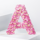 Pink Hydrangea Letter