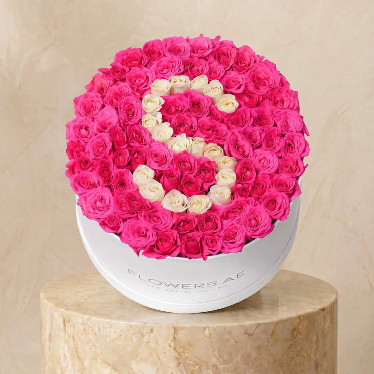 Congratulations Pink Letter Hatbox