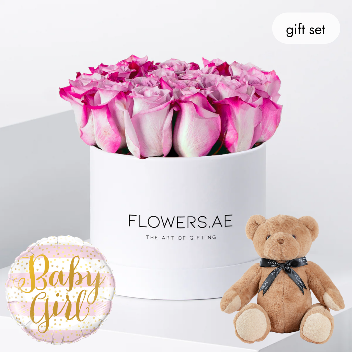 Baby Petite Purple Roses (Gift Set)