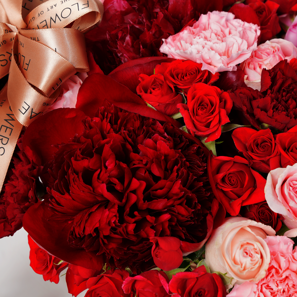 Rouge Peony Basket