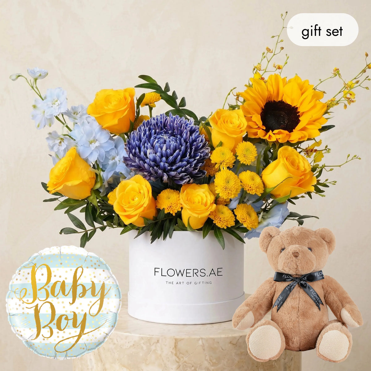 Baby Petite Santorini Hatbox (Gift Set)