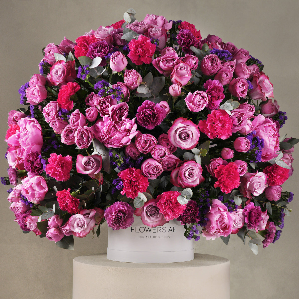 Grand  Purple Peony Hatbox