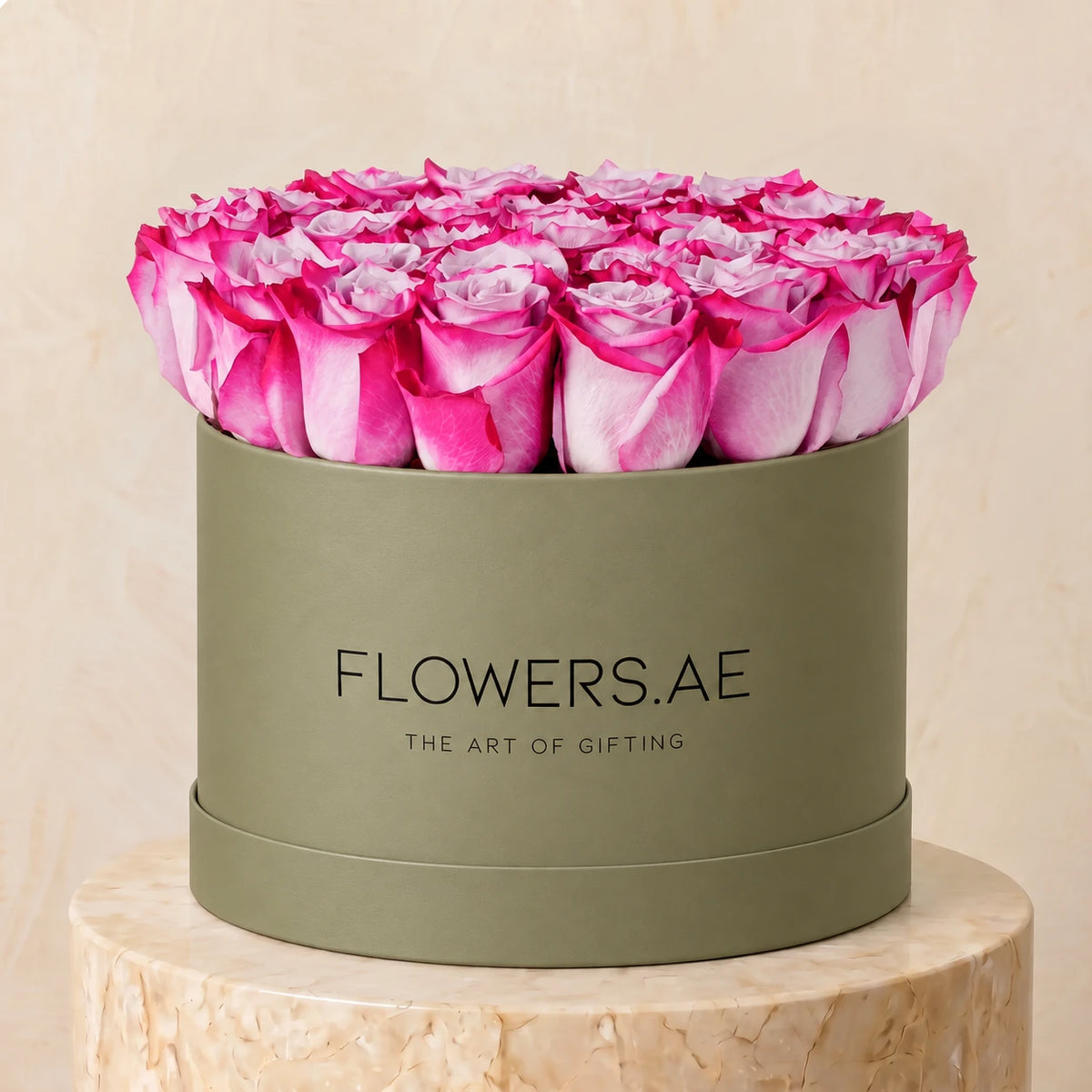 Purple Roses Hatbox