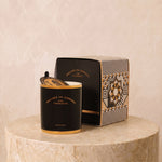 Velvet Noir Candle – A captivating blend of deep and rich Damask rose, enveloped in smoky oud wood and fused w…