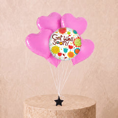 6 Get Well Balloon Set