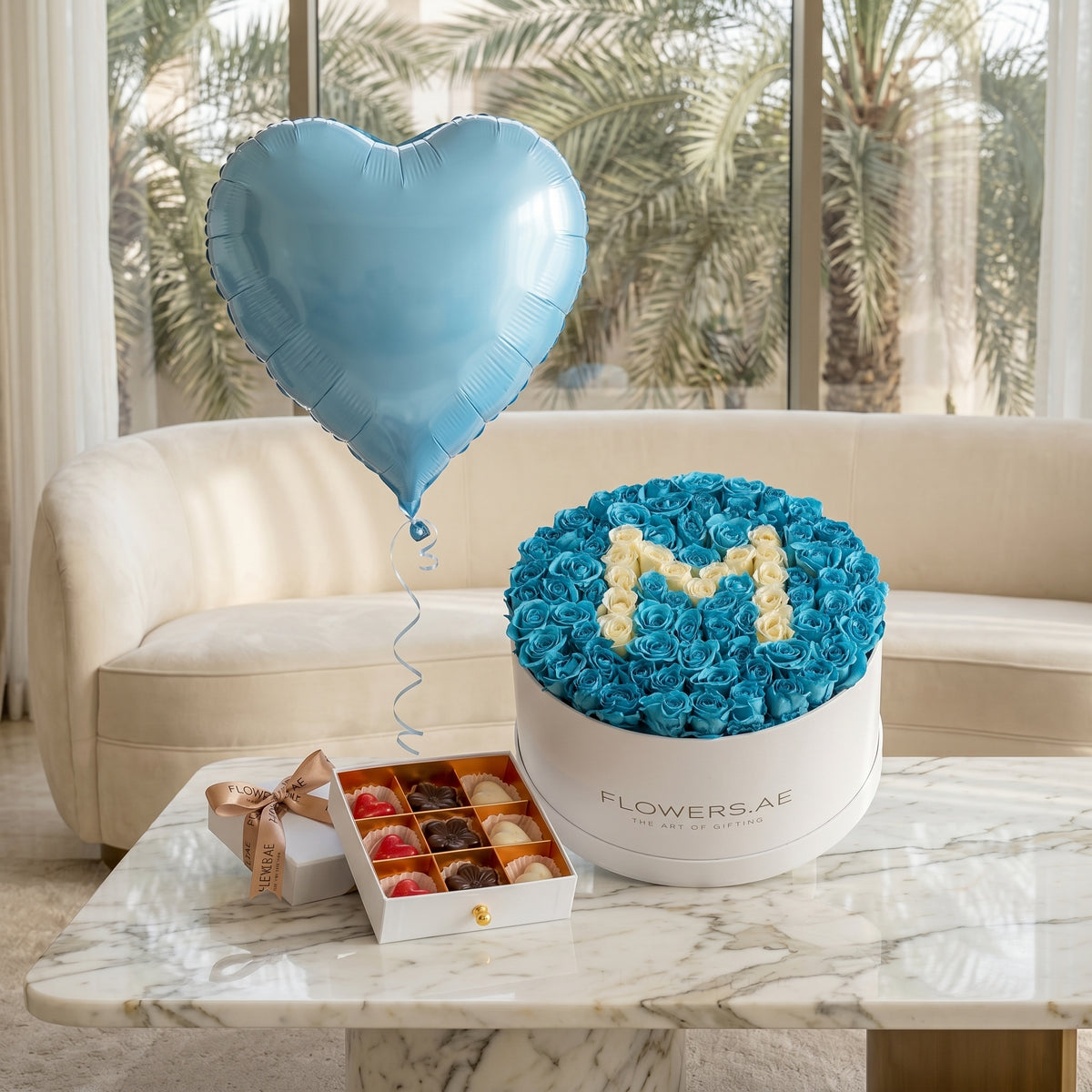 Father's Day Tiffany Blue Letter Hatbox (Gift Set)