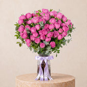 Misty Bubbles Glass Vase