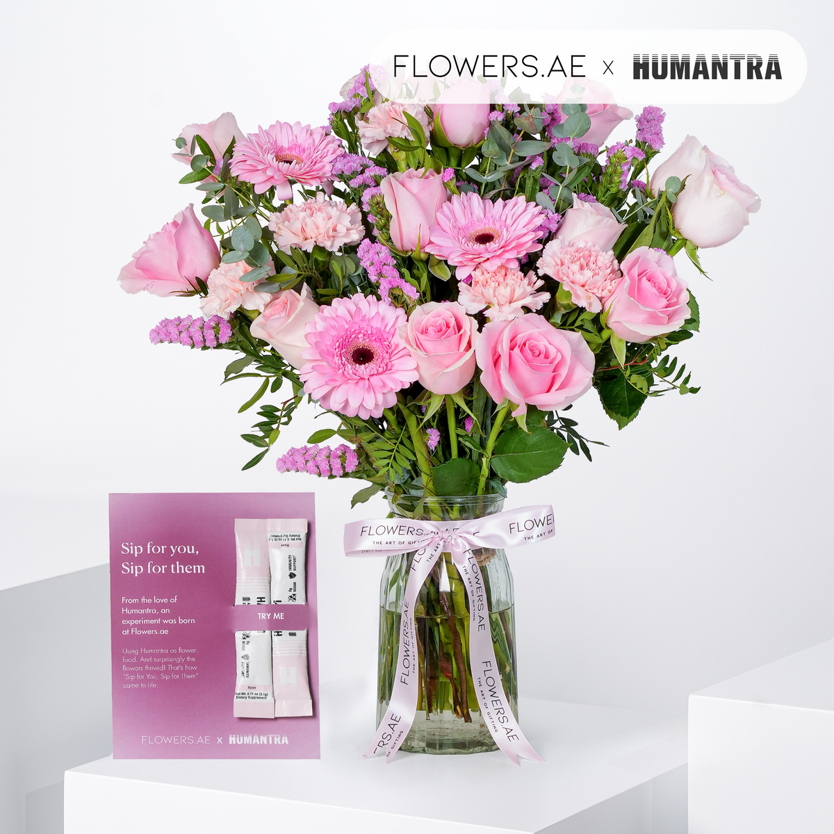 Pink Perfection Glass Vase