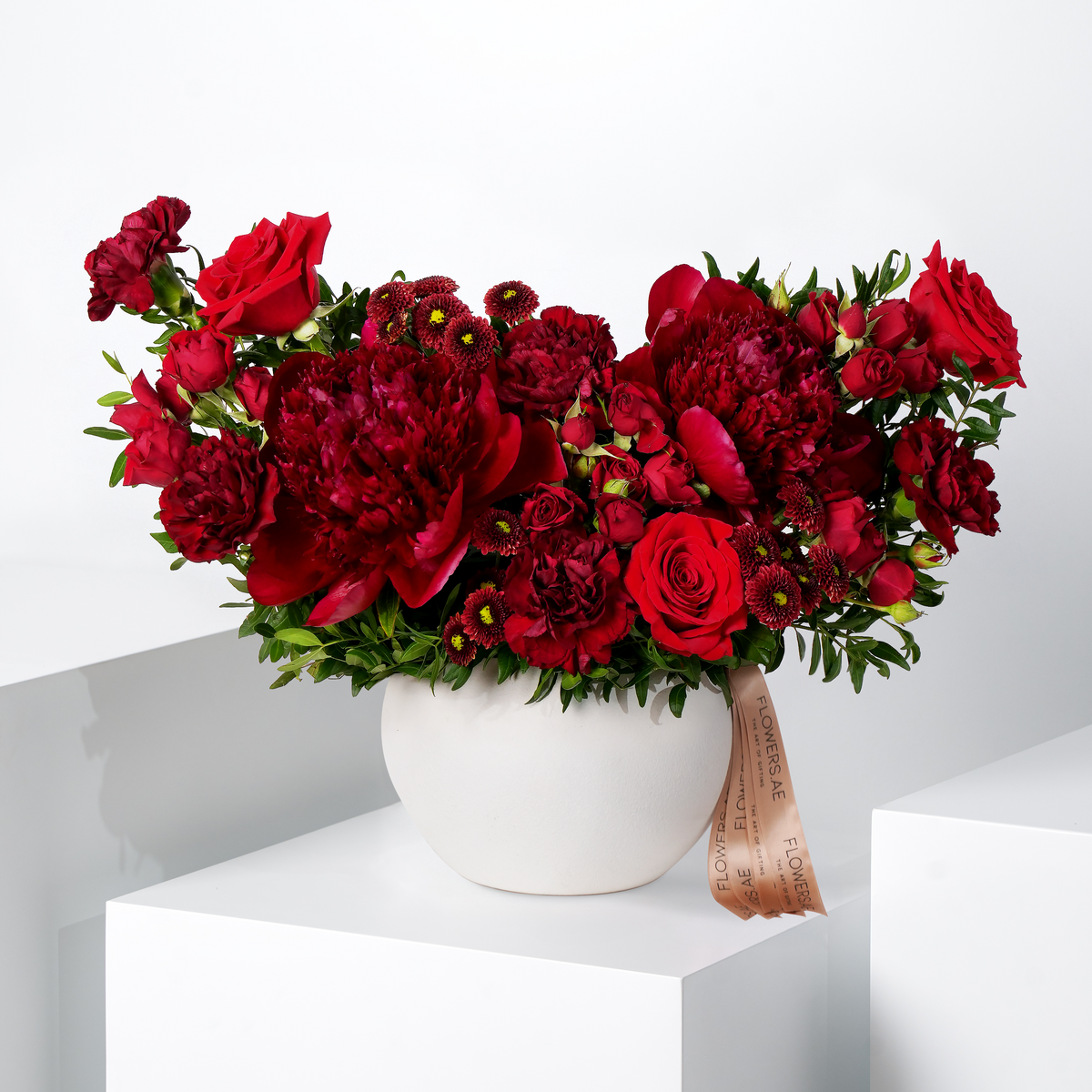 Burgundy Peony Vase