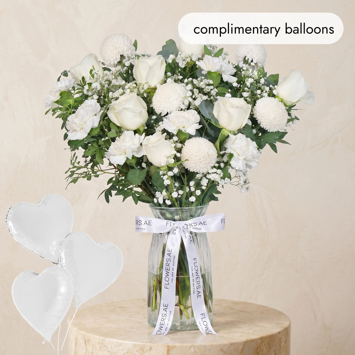 Ivory Glass Vase
