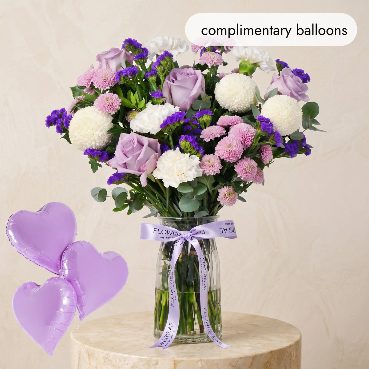 Lilac Glass Vase