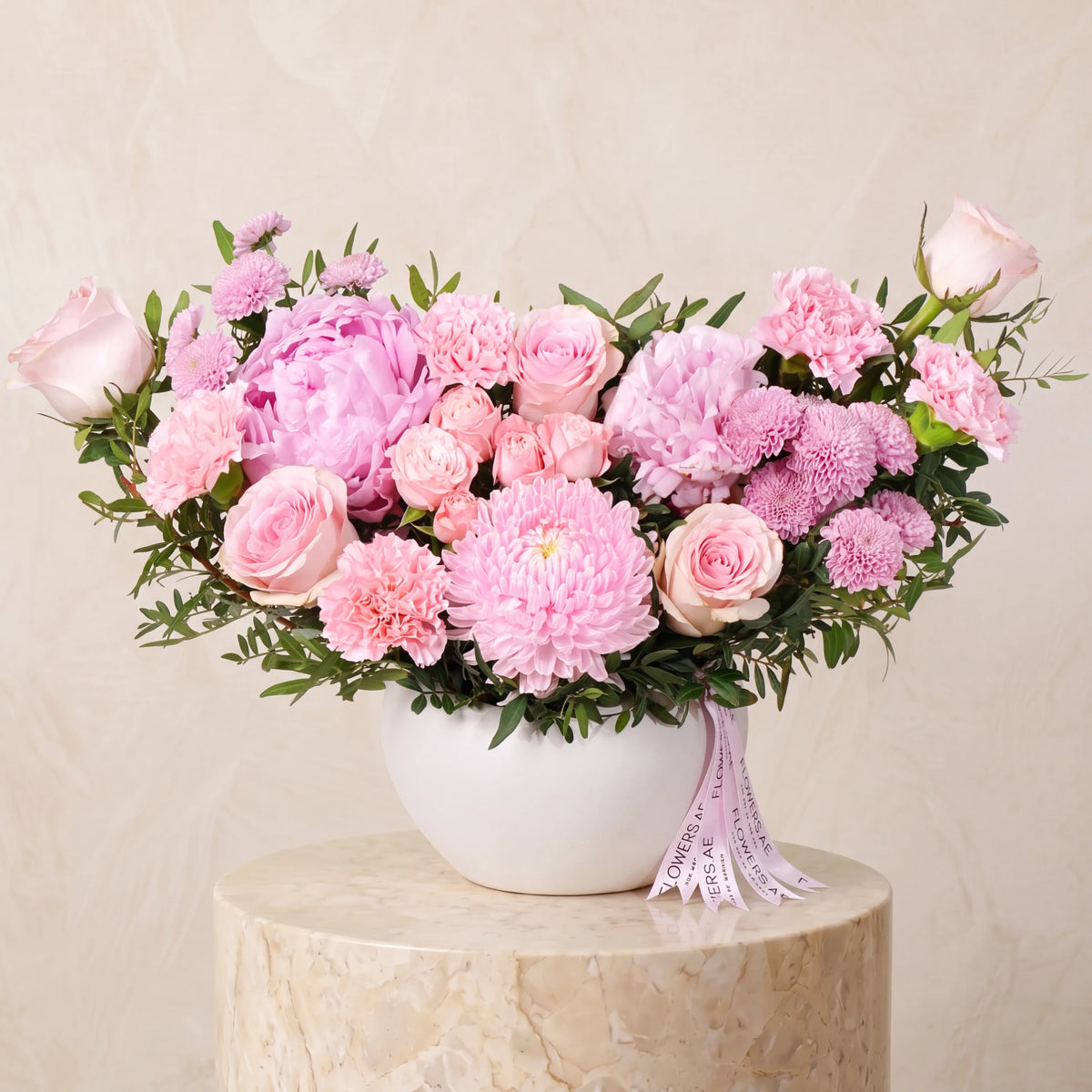 Pink Peony Vase