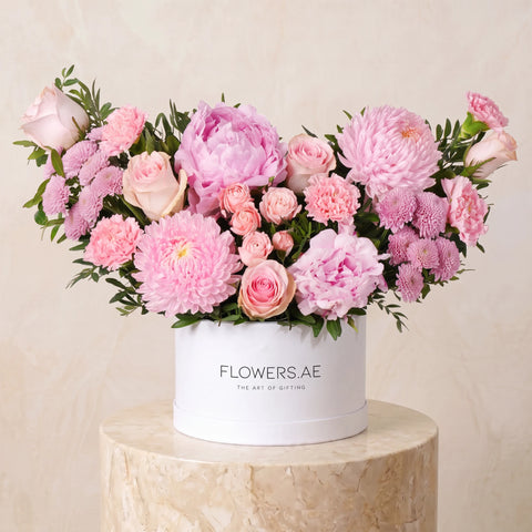 Pink Peony Hatbox