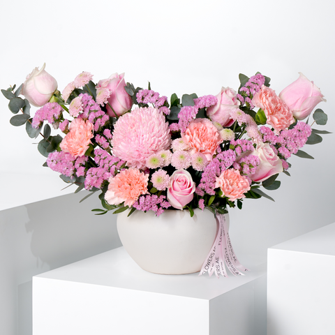 Congratulations Pink Delight Vase