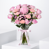 Pink Delight Glass Vase
