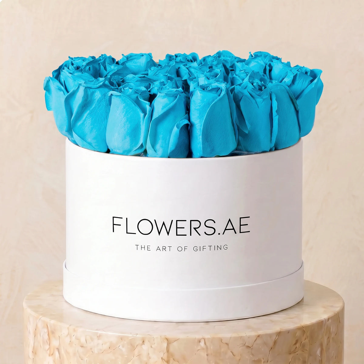 Tiffany Blue Roses Hatbox