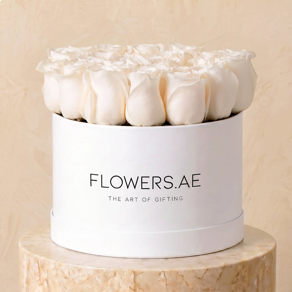 White Roses Hatbox
