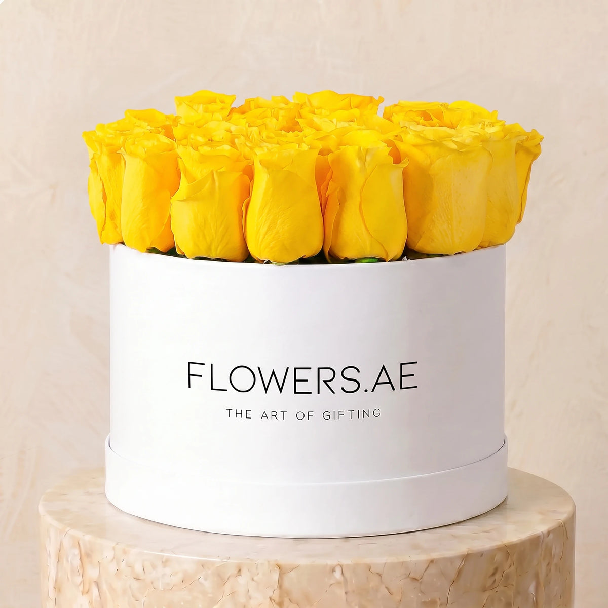 Yellow Roses Hatbox