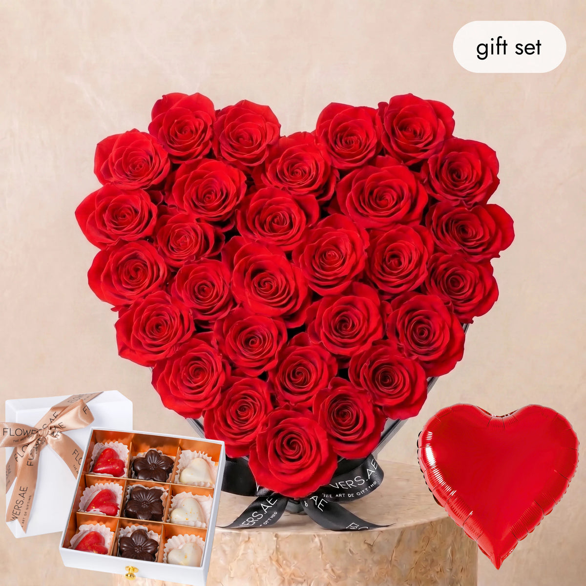 Anniversary Red Heart (Gift Set)