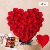 Anniversary Red Heart (Gift Set)