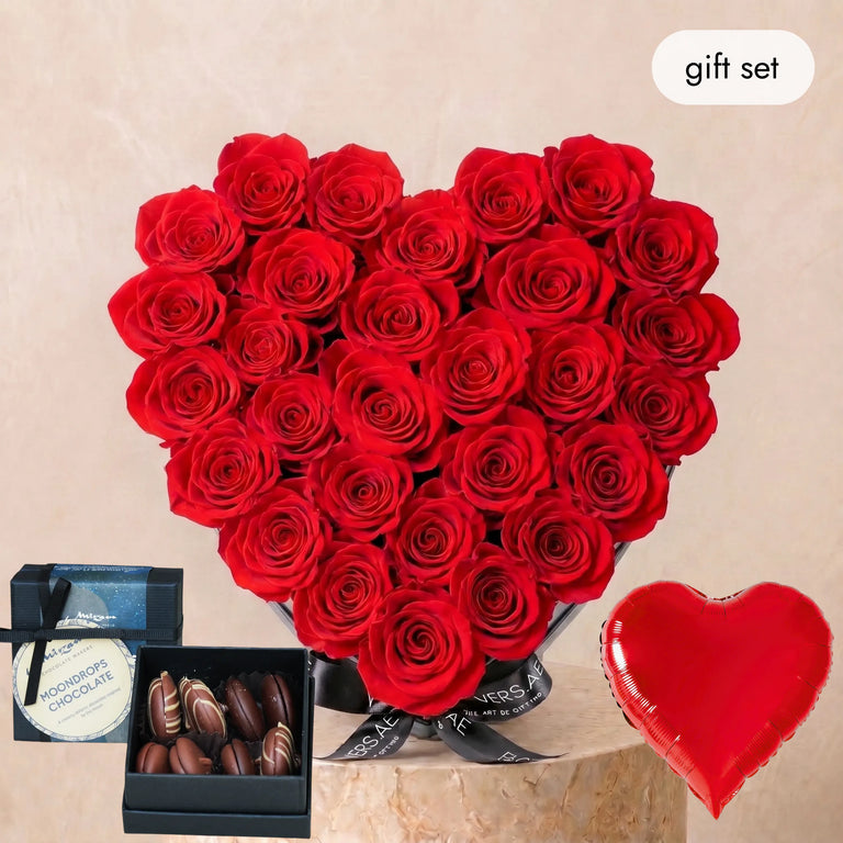 Anniversary Red Heart (Gift Set)