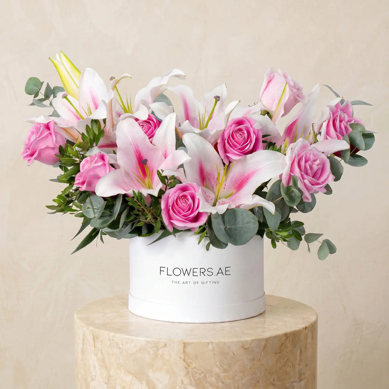 Congratulations Wonderfully Pink Hatbox