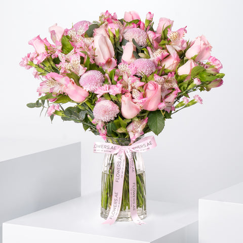 Congratulations Serenity Pink Vase