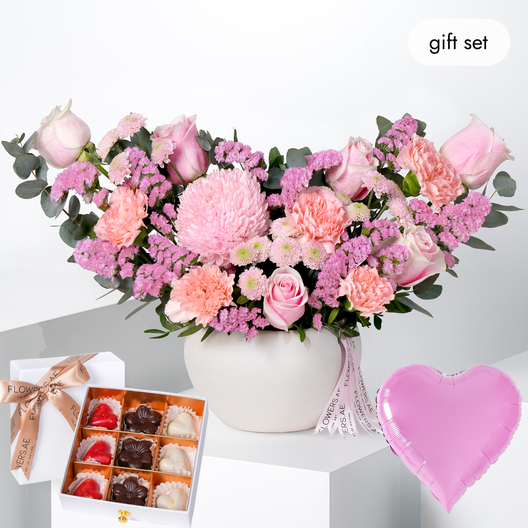 Pink Delight Vase (Welcome Back Gift Set)