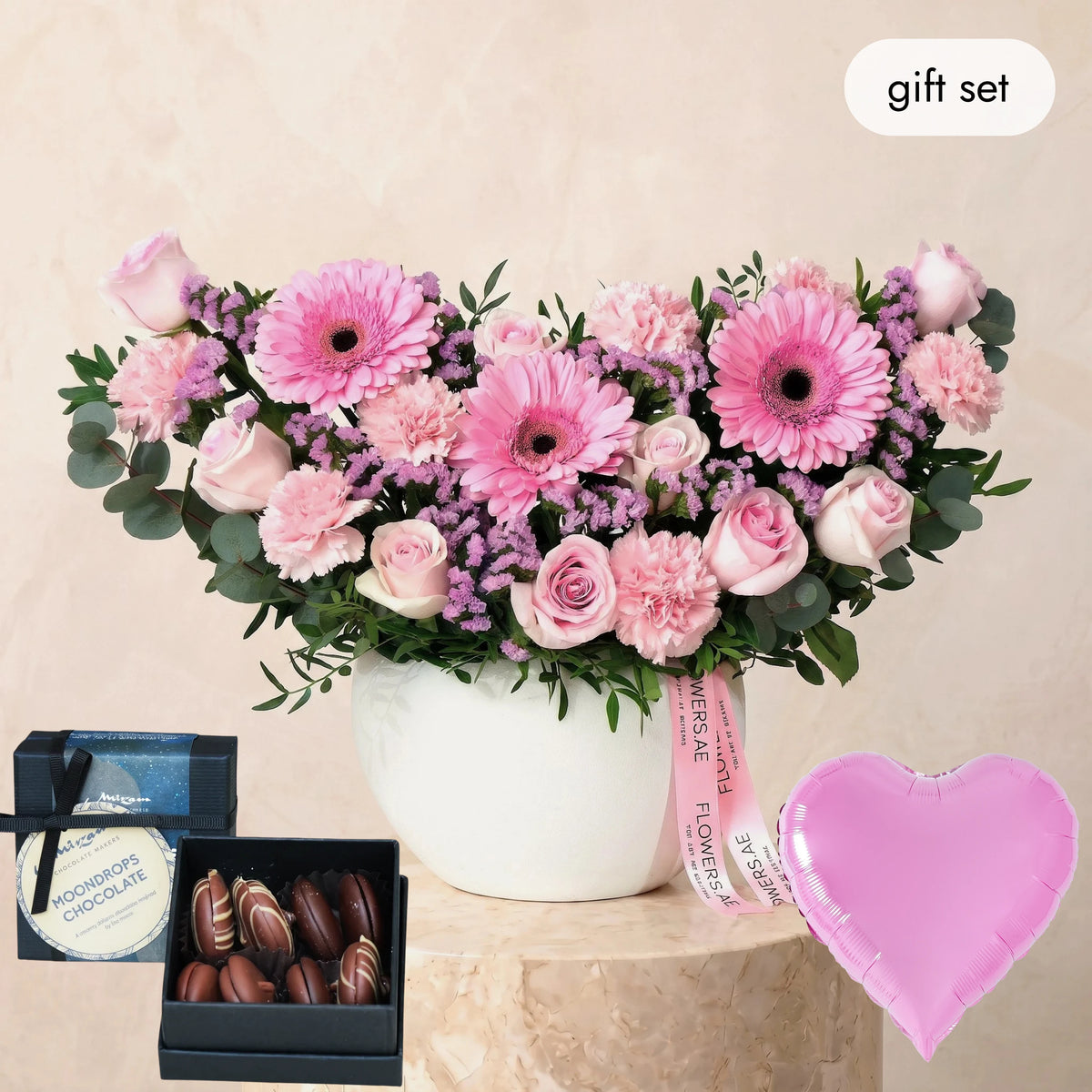 Pink Perfection Vase (Welcome Back Gift Set)