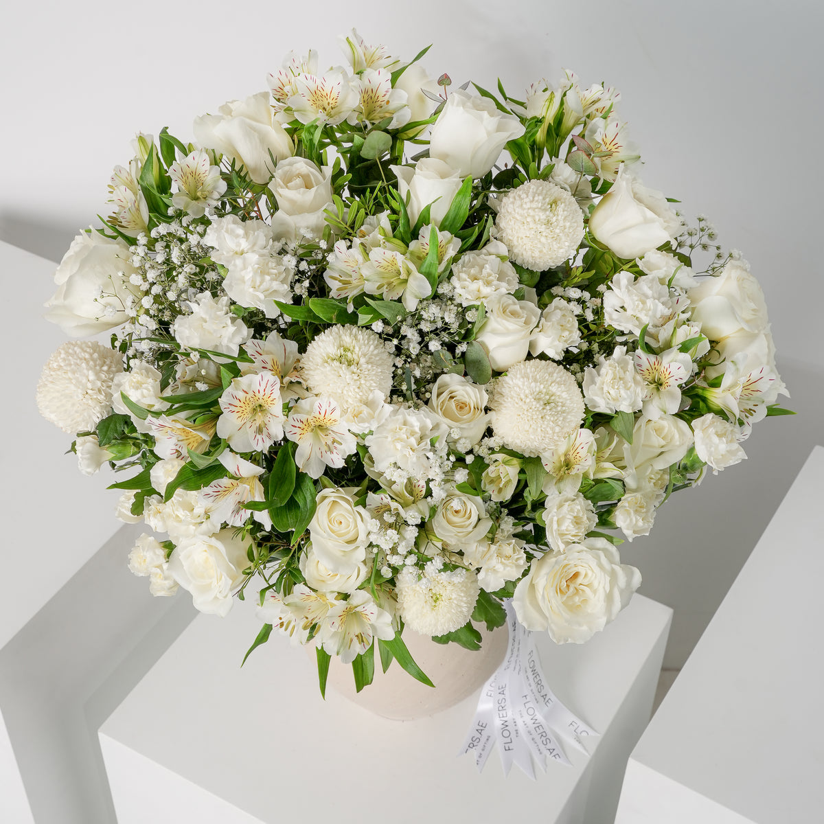 Birthday White Mist Vase