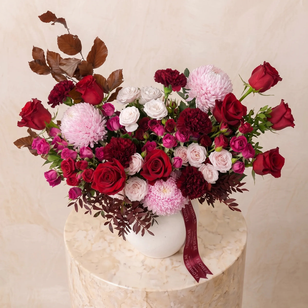 Crimson Blush Vase