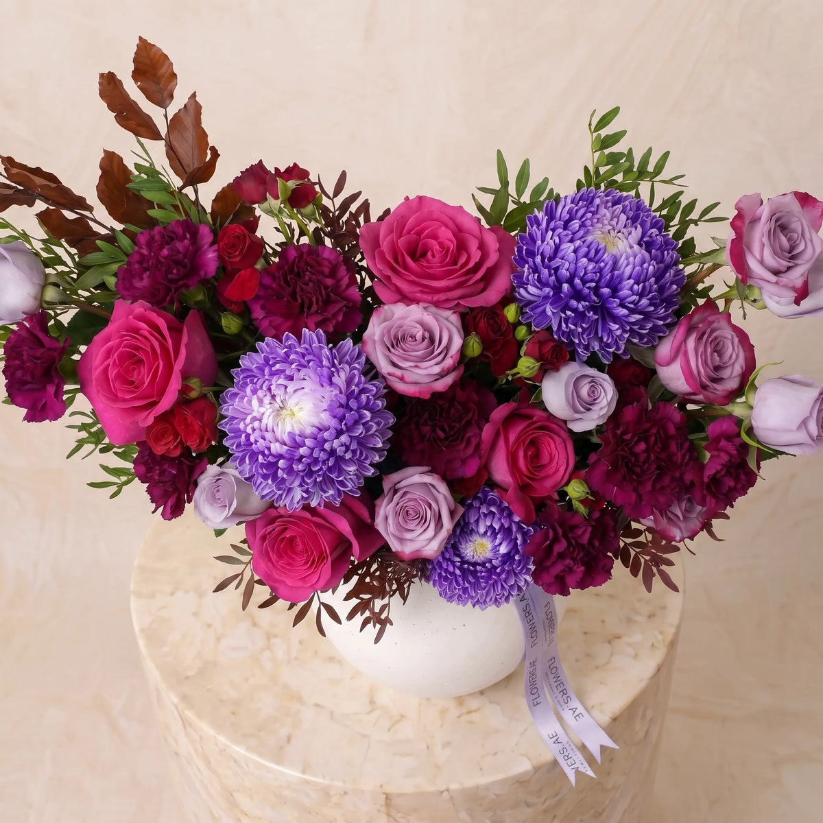 Plum Velvet Vase