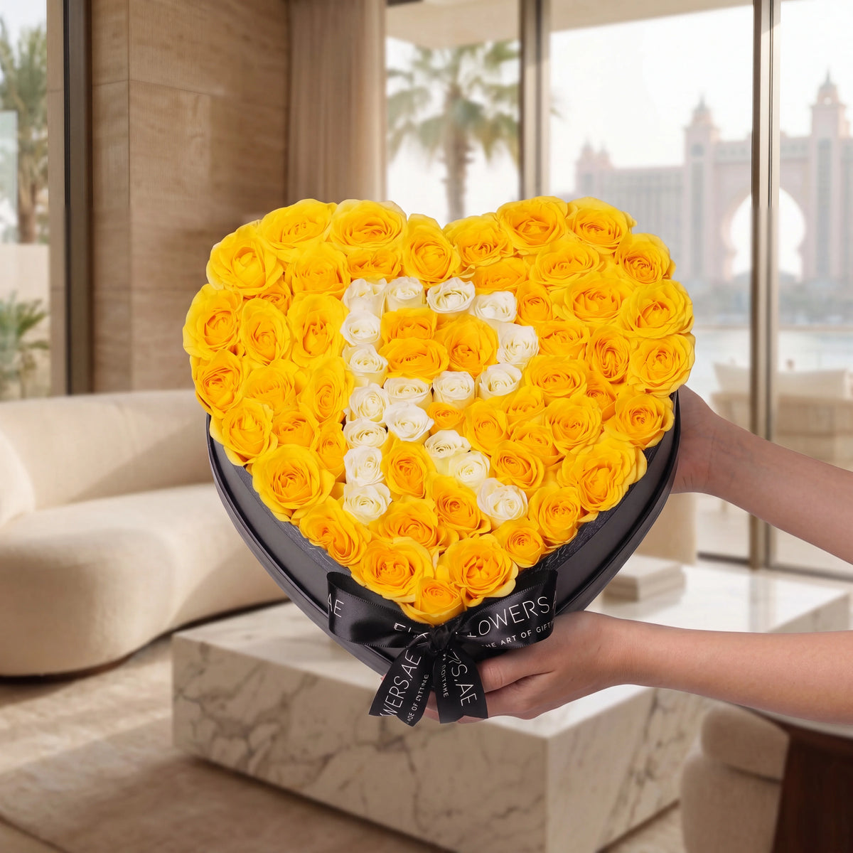 Yellow Letter Heart