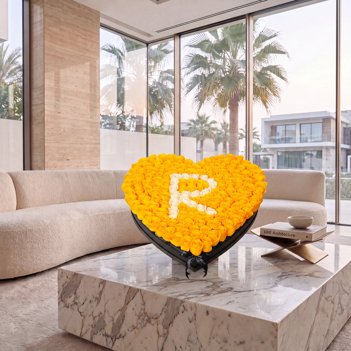 Yellow Letter Heart