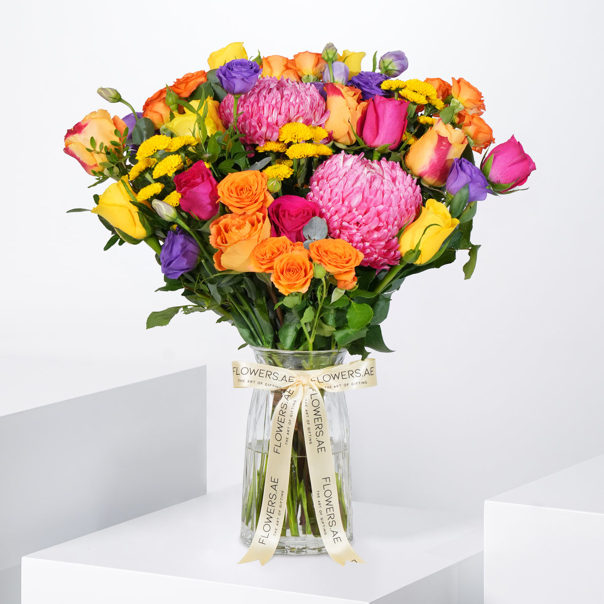 Vibrant Glass Vase