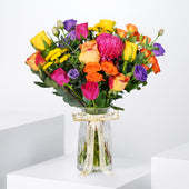 Vibrant Glass Vase