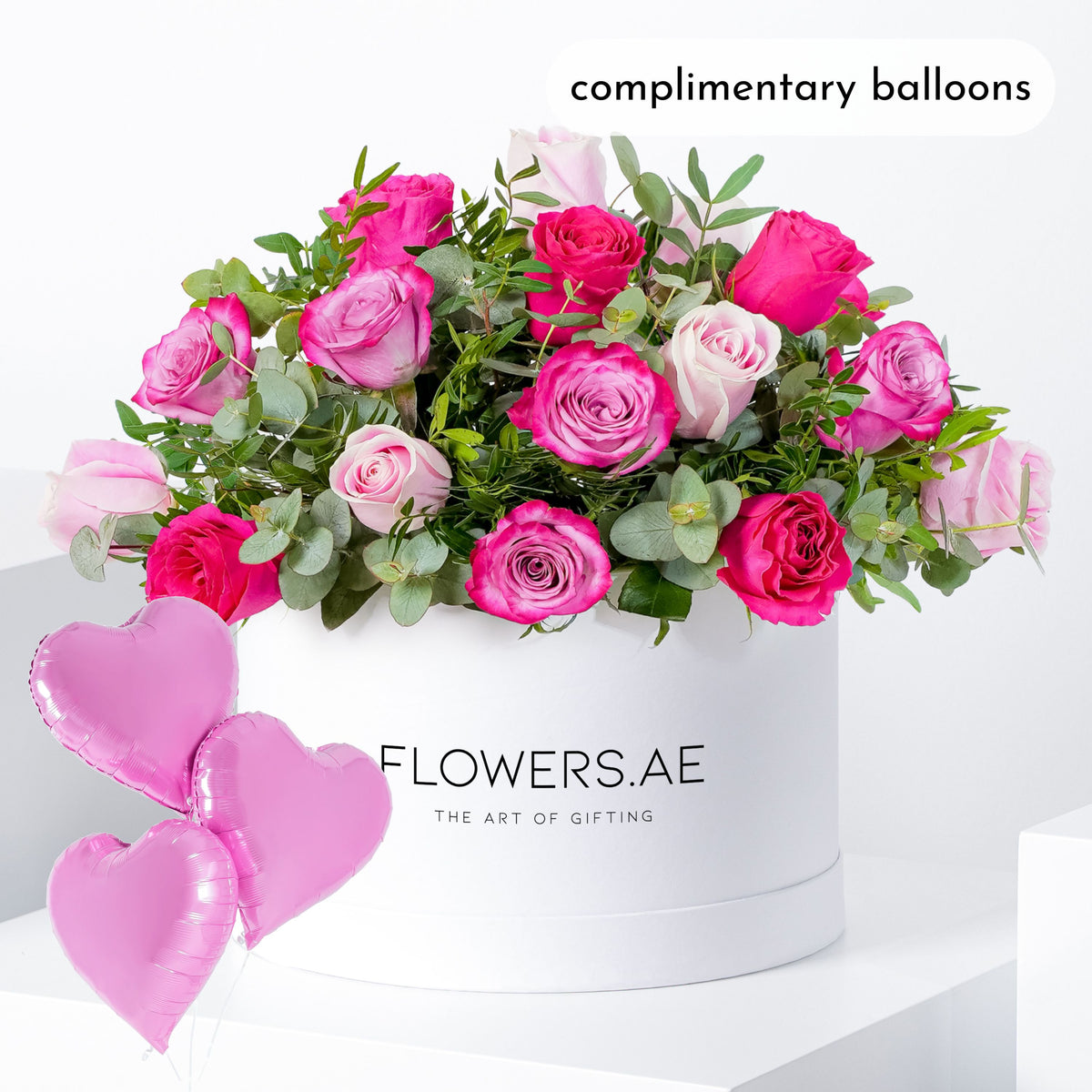 Blush Roses with greens