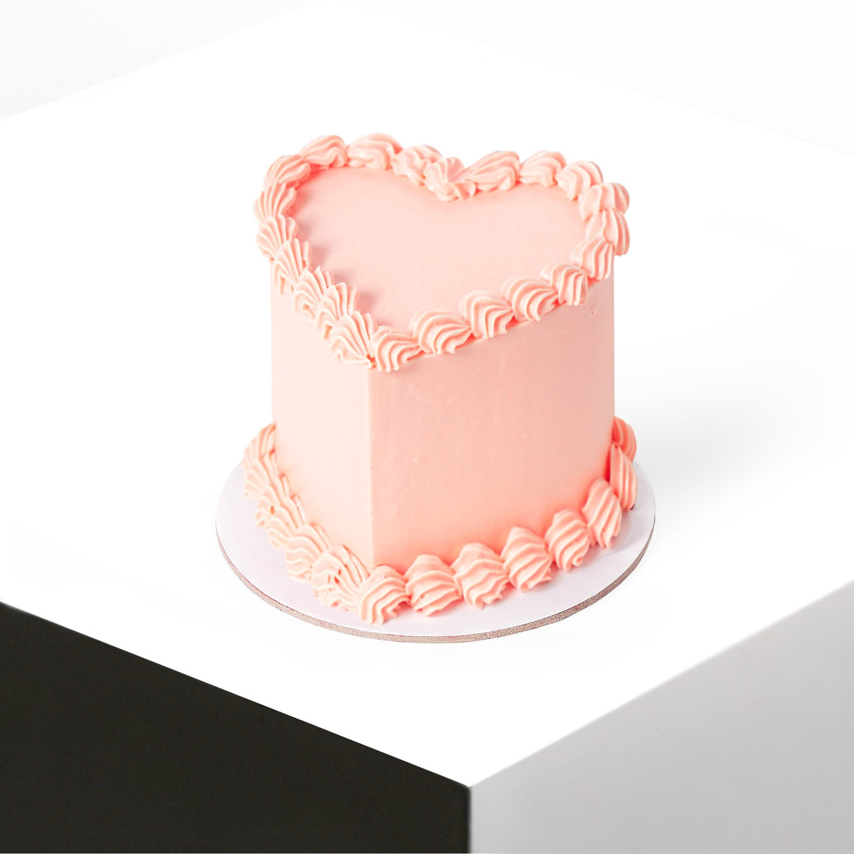 Vegan Pink Heart Cake